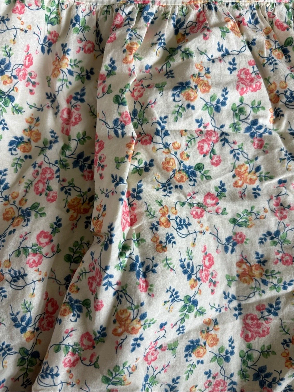 Ralph Lauren Cream Floral Ruffle Dress and Bloomers